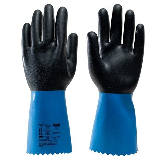 Neoprenske rukavice EUROCHEM NE530 crno-plave veličina 10
