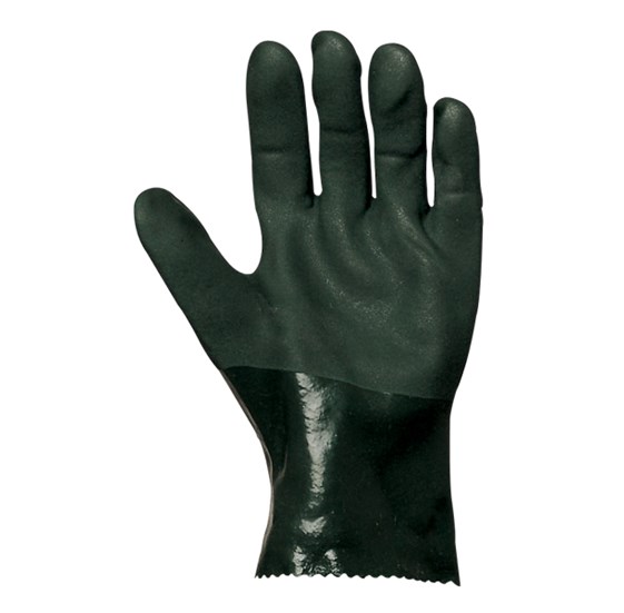 PVC rukavica 27 cm zelena veličina 10
