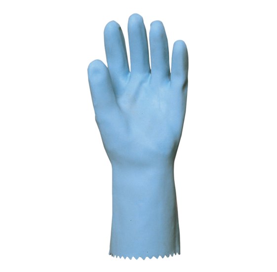 Lateks rukavica 30 cm plava veličina 7
