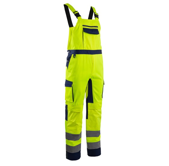 Signalizirajuće zaštitne farmerke HIBANA žuto-plave 4XL
