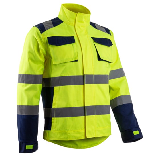 Signalna zaštitna Hi-Vis jakna HIBANA žuto-plava
