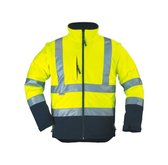 2u1 signalna Hi-Vis softshell jakna STATION žuta
