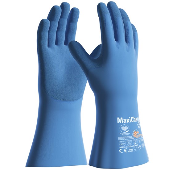 ATG MaxiChem Cut lateks rukavica plava 35 cm
