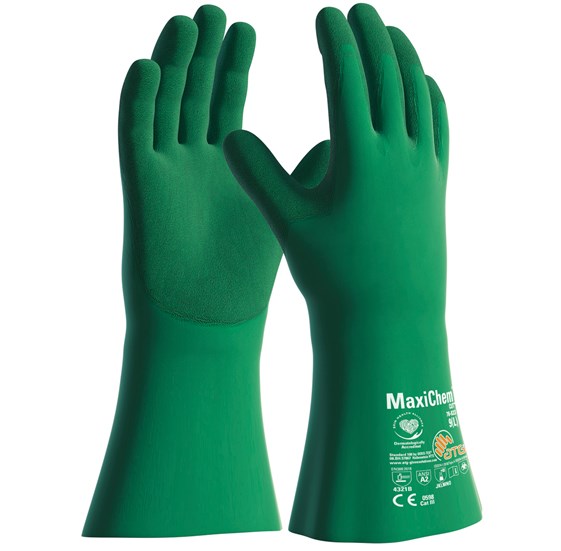 ATG MaxiChem Cut zelena zaštitna rukavica 35 cm
