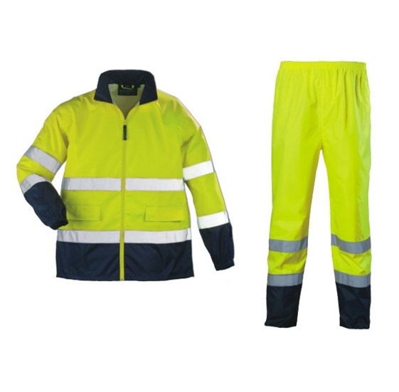Signalizirajuće hi-vis kišno odelo HI-WAY žuto-plavo
