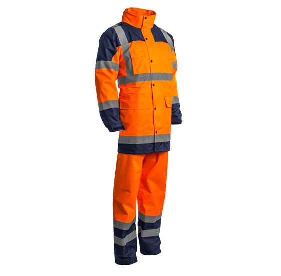 Signalizirajuće hi-viz kišno odelo HYDRA narandžasto-plavo
