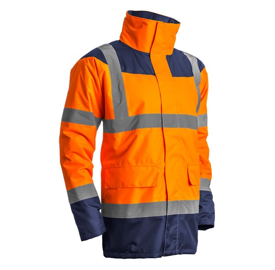 Signalna zaštitna Hi-Vis jakna KETA narandžasto-plava
