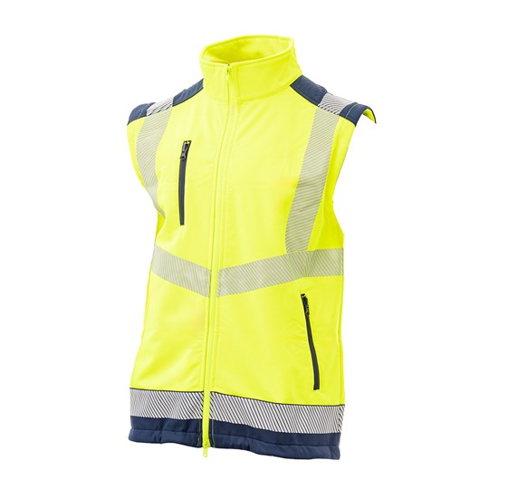 Signalni softshell prsluk PERSEI žuti
