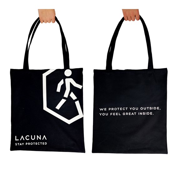 Promotivna platnena torba Lacuna crna
